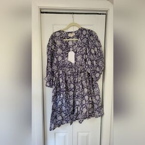 Daughters of india Kyra mini dress in blue iris